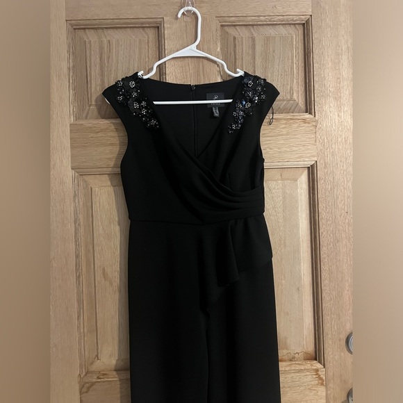 Adrianna Papell‎ womens  jumpsuit black size 2P - Picture 2 of 11
